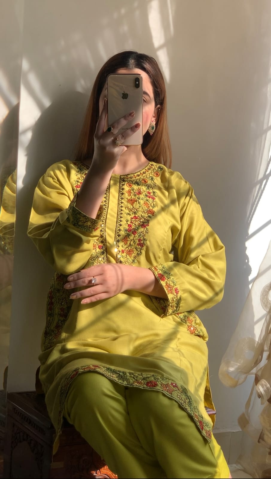 Pocket Sequence Embroidary 2pcs