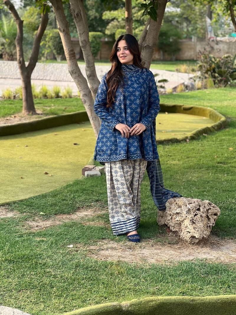 BERRY 3PC SUIT WITH FARSI SALWAR