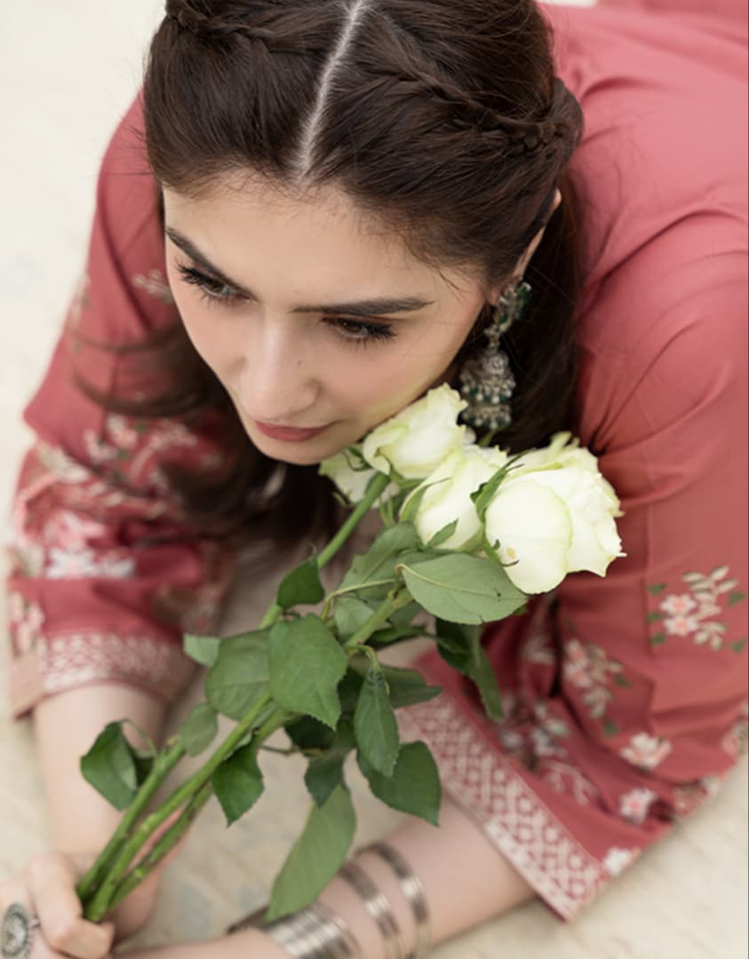 Dur e fishan emberiodery 2pc