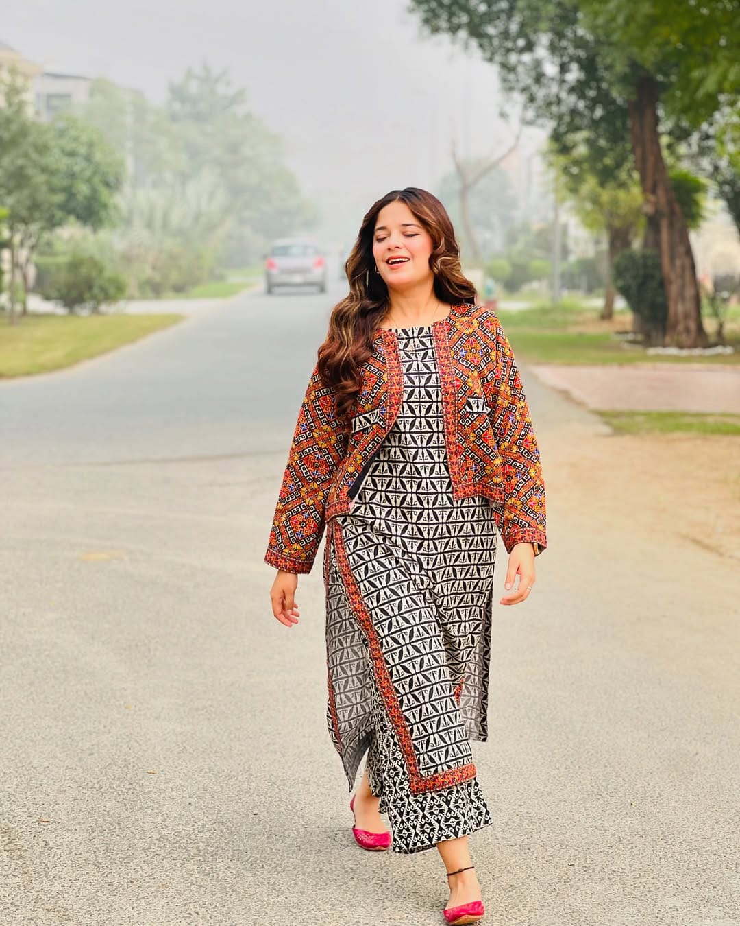 Ajrak koti digital printed 3pc