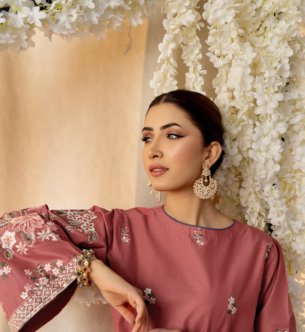 Dur e fishan emberiodery 2pc