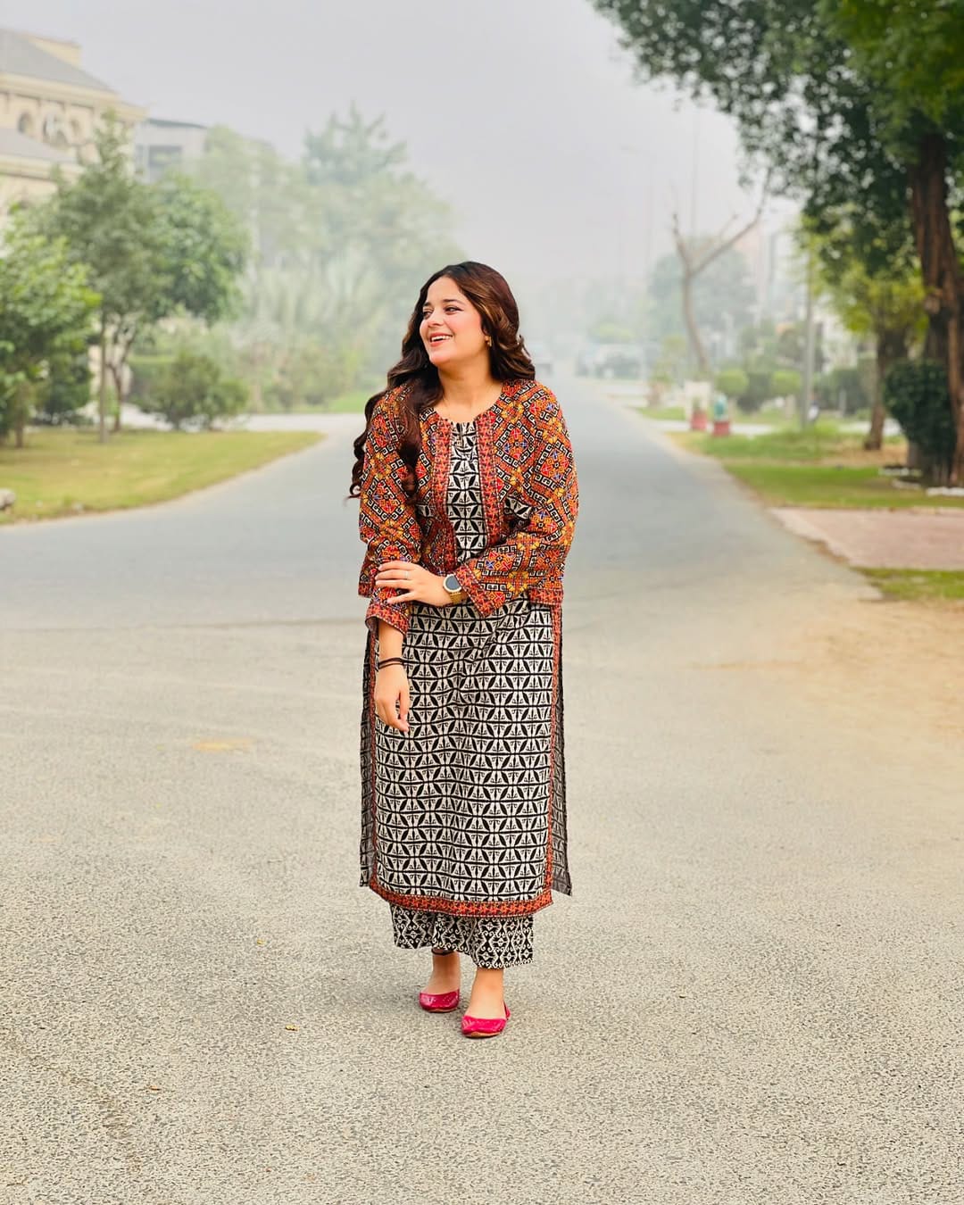 Ajrak koti digital printed 3pc